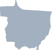 mapa destacando o estado do Mato Grosso